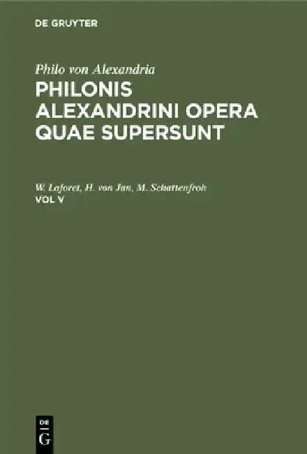 Cover of Philo Von Alexandria