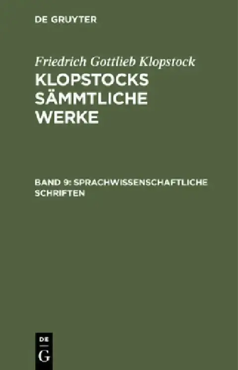 Cover of Sprachwissenschaftliche Schriften