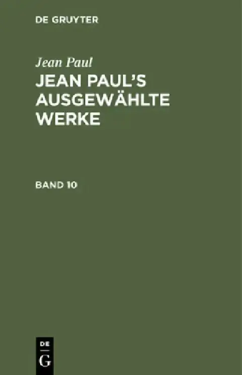 Cover of Jean Paul