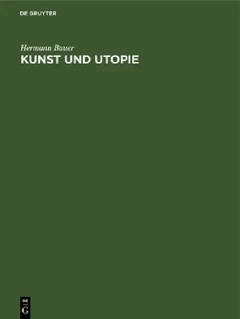 Cover of Kunst Und Utopie