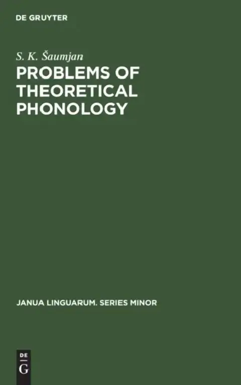 Cover of Problems of Theoretical Phonology