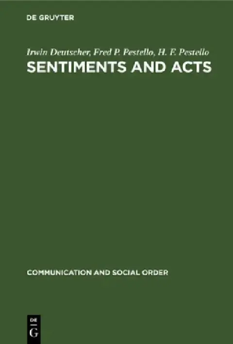 Cover of Sentiments and Acts