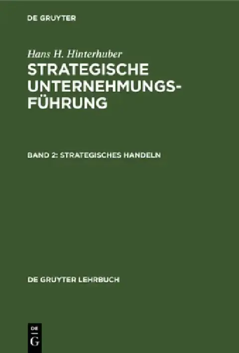 Cover of Strategisches Handeln