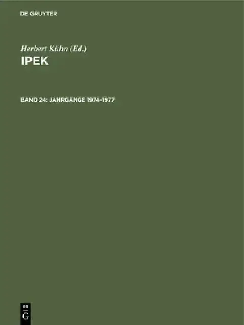 Cover of Jahrgänge 1974-1977