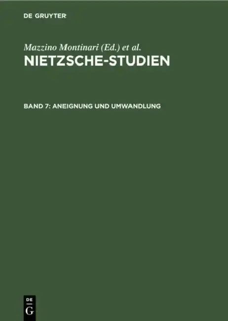 Cover of Aneignung Und Umwandlung