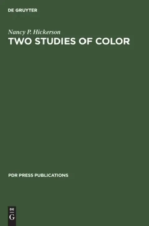 Cover of Two Studies of Color