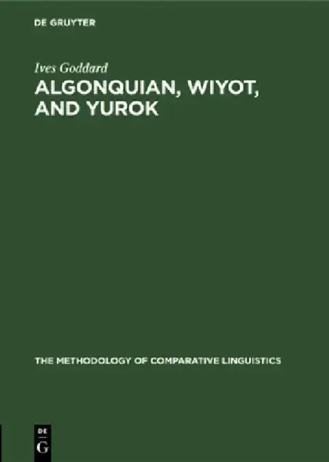 Cover of Algonquian, Wiyot, and Yurok
