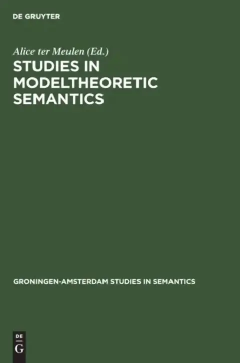 Cover of Studies in Modeltheoretic Semantics