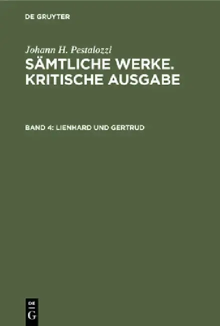 Cover of Lienhard Und Gertrud