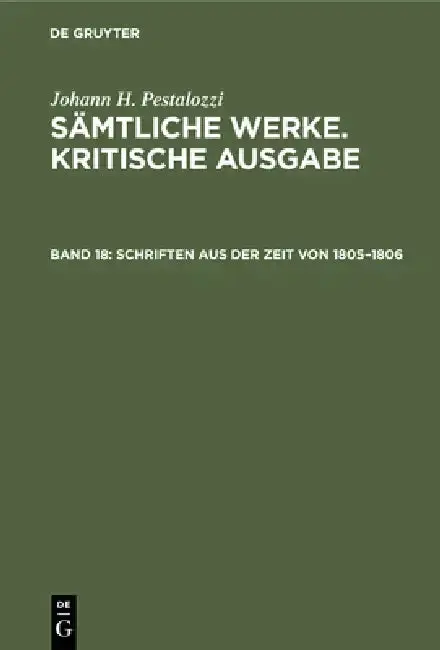 Cover of Schriften Aus Der Zeit Von 1805-1806