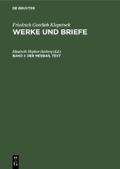 Cover of Der Messias. Text
