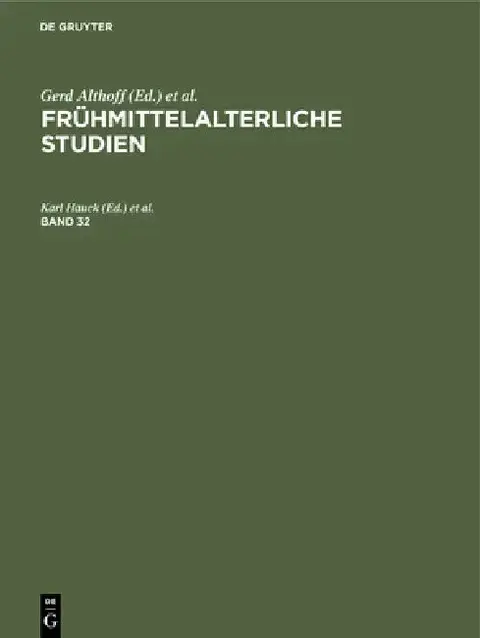 Cover of Frühmittelalterliche Studien. Band 32