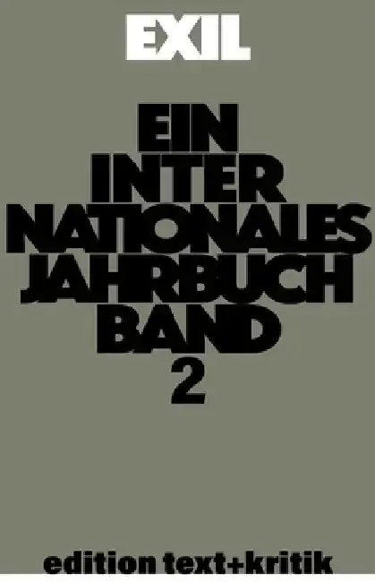 Cover of Erinnerungen ANS Exil - Kritische Lektüre Der Autobiographien Nach 1933 Und Andere Themen