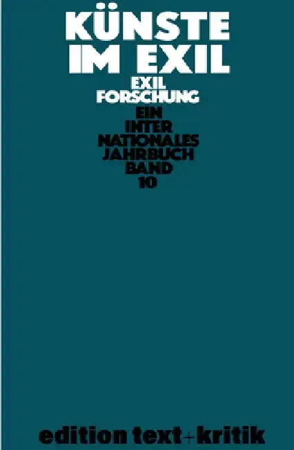 Cover of Künste Im Exil