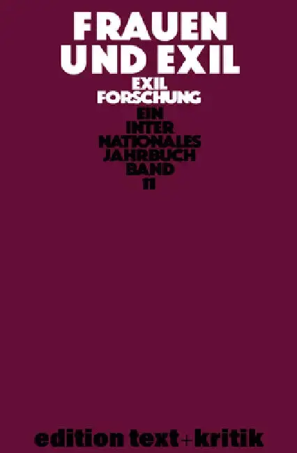 Cover of Frauen Und Exil