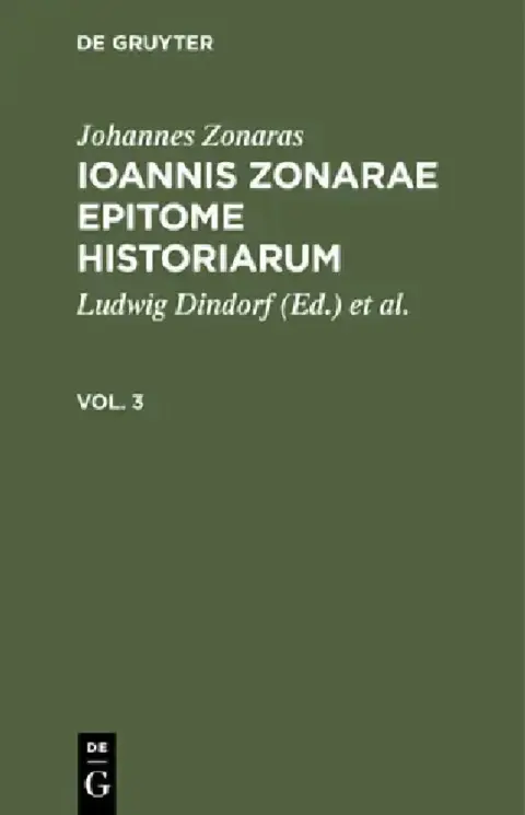 Cover of Johannes Zonaras