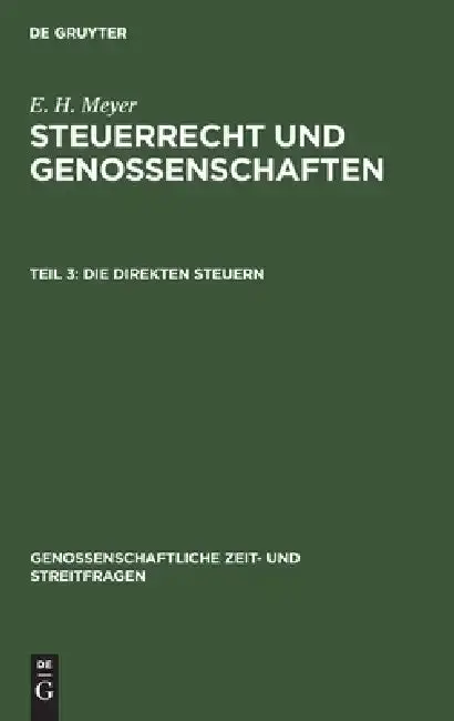 Cover of Die Direkten Steuern