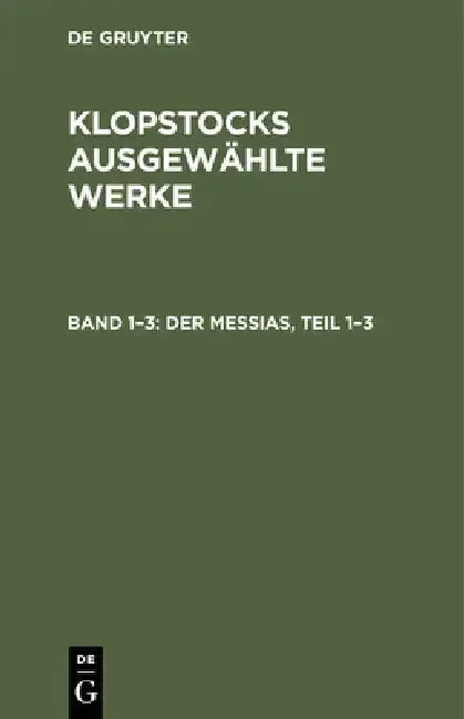 Cover of Der Messias, Teil 1-3