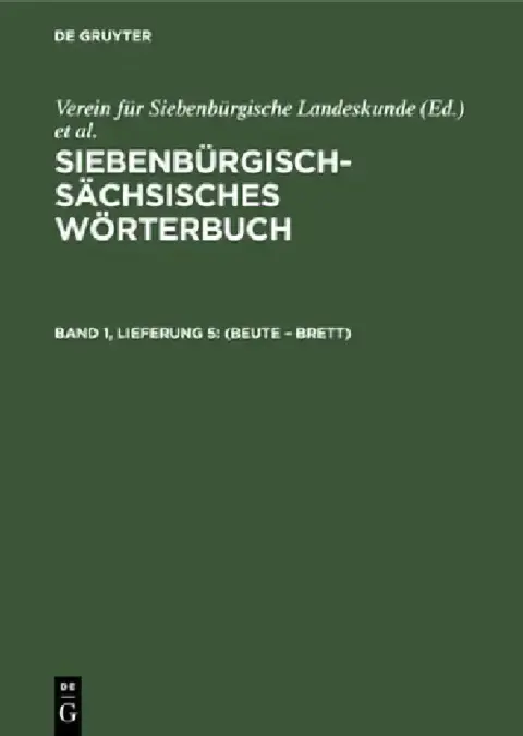 Cover of (Beute - Brett)