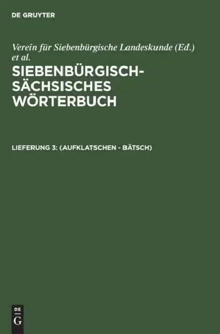 Cover of (Aufklatschen - Bätsch)