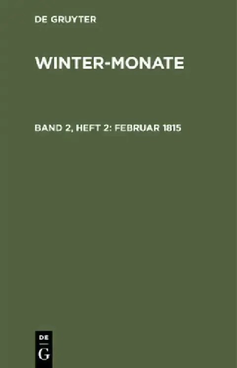 Cover of Februar 1815