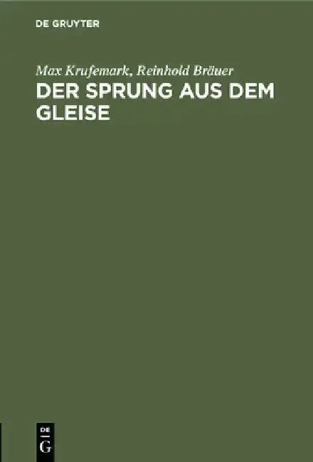 Cover of Der Sprung Aus Dem Gleise