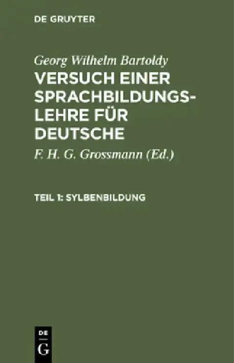 Cover of Sylbenbildung