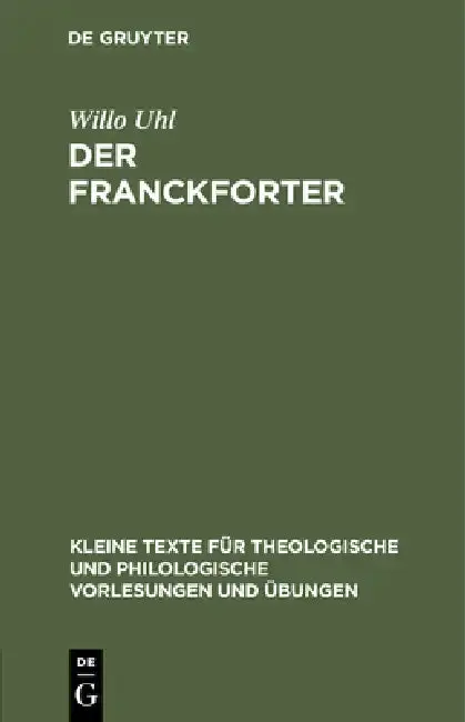 Cover of Der Franckforter