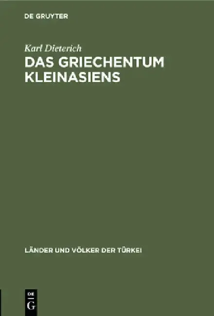 Cover of Das Griechentum Kleinasiens