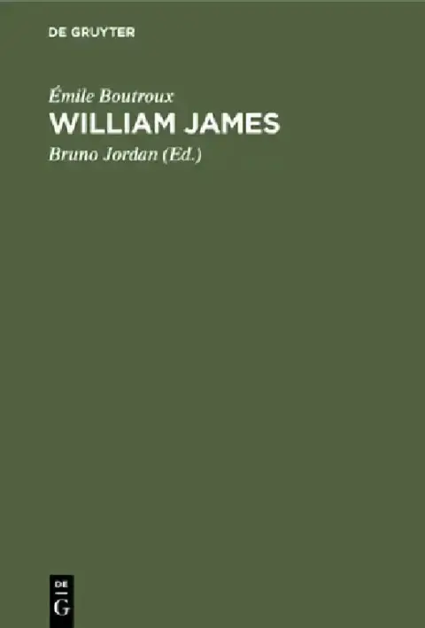 Cover of William James
