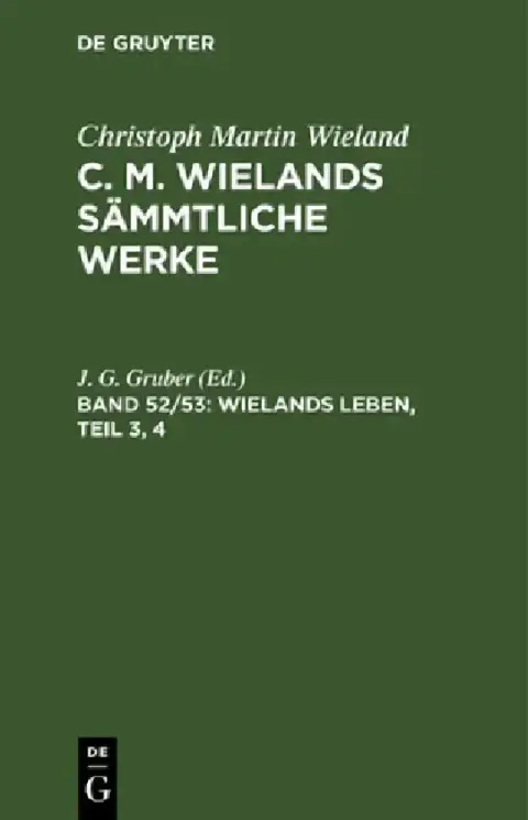 Cover of Wielands Leben, Teil 3, 4