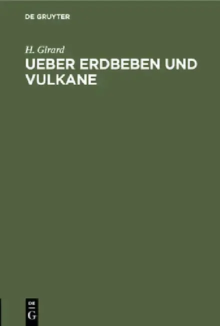 Cover of Ueber Erdbeben Und Vulkane