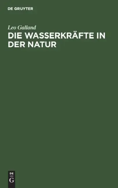 Cover of Die Wasserkräfte in Der Natur