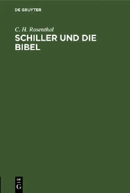 Cover of Schiller Und Die Bibel