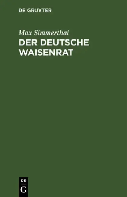 Cover of Der Deutsche Waisenrat