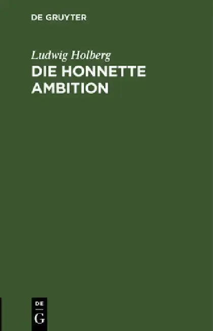 Cover of Die Honnette Ambition