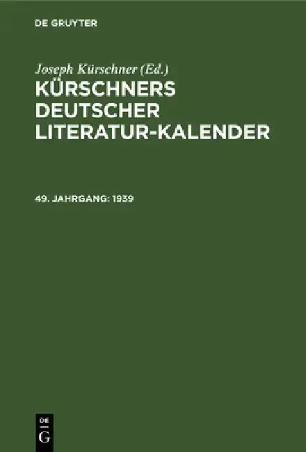 Cover of 1939
