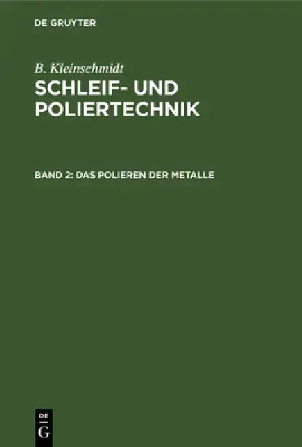 Cover of Das Polieren Der Metalle