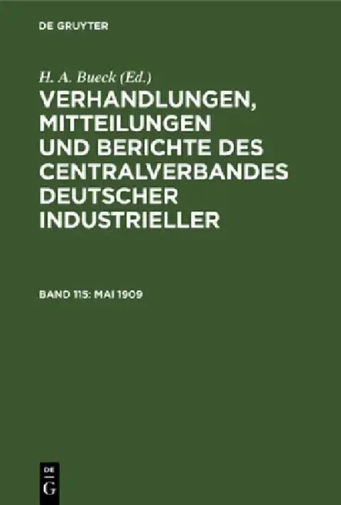 Cover of Mai 1909