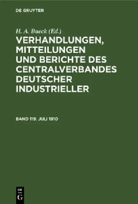 Cover of Juli 1910