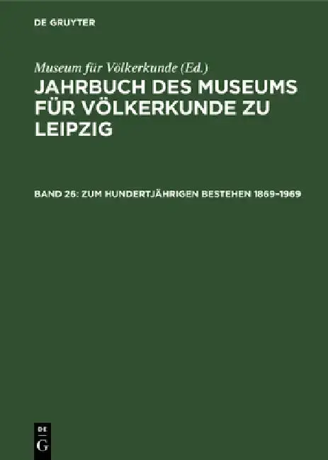 Cover of Zum Hundertjährigen Bestehen 1869-1969