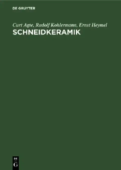 Cover of Schneidkeramik