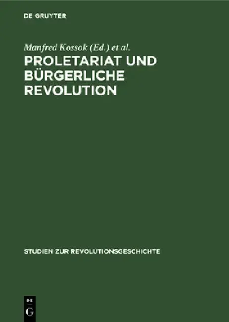 Cover of Proletariat Und Bürgerliche Revolution