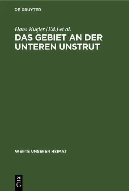 Cover of Das Gebiet an Der Unteren Unstrut