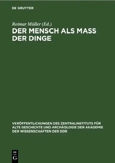 Cover of Der Mensch ALS Mass Der Dinge