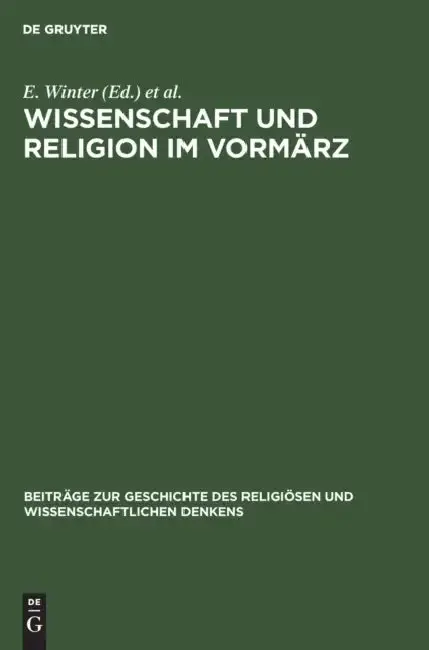 Cover of Wissenschaft Und Religion Im Vormärz