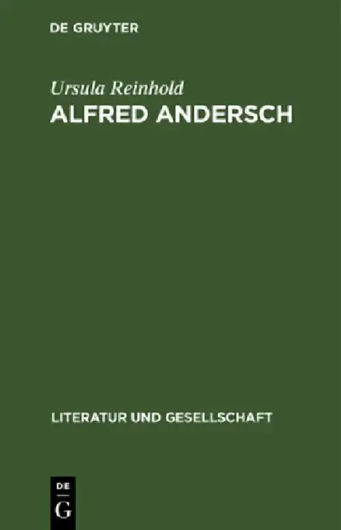 Cover of Alfred Andersch