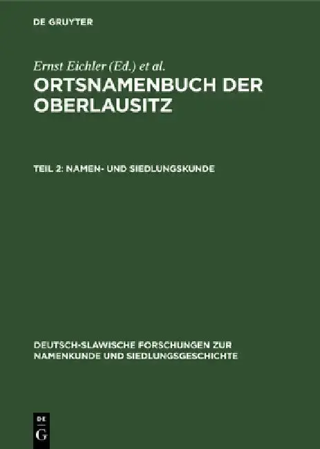 Cover of Namen- Und Siedlungskunde