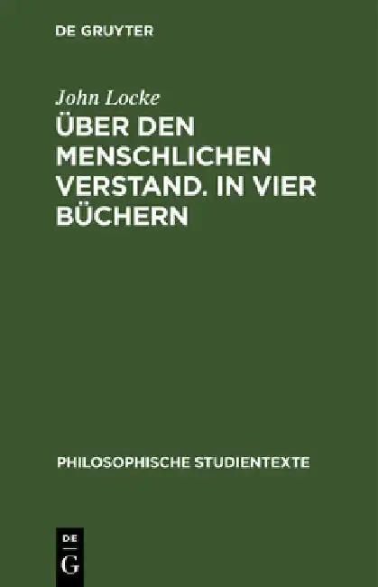 Cover of Über Den Menschlichen Verstand. in Vier Büchern
