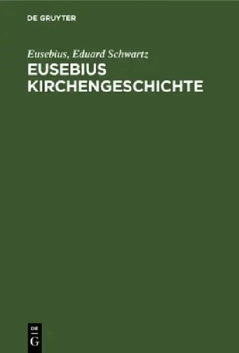 Cover of Eusebius Kirchengeschichte